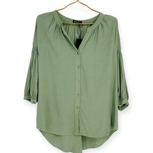 DEAR JOHN NWT size XS AUDREY BALLOON SLEEVE TOP Cottagecore boho western‎